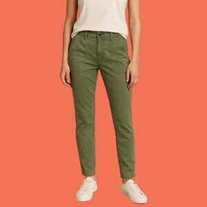 🌿 Cabi Olive Utility Slim Pants | Size 4 | Soft Stretch Fit